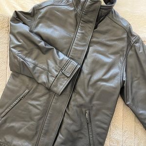 Armani Jeans Oversized Leather Jacket